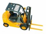 Forklift Truck Isolated Stock Photo