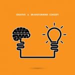 Creative Brainstorm Concept ,business And Education Idea Stock Photo