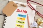 Brand Marketing Concept Stock Photo