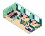 Illustration Of Info Graphic Interior  Room Concept Stock Photo