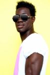 African Guy Wearing sunglasses Stock Photo