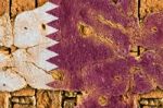 Grunge Flag Of Qatar Stock Photo