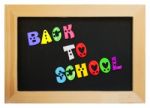 Colorful Letters With Back To School Stock Photo