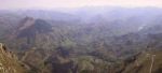 Aerial View Of Mountains Stock Photo