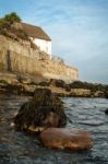 Runswick Bay - White House - North Yorkshire - Uk Stock Photo