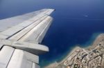 View Of Sky Sea And Island Stock Photo