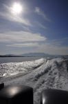 Speed Boats Are Running In The Andaman Sea Stock Photo