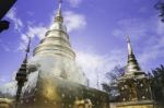 Wat Phra Singh Temple Chiang Mai Thailand Stock Photo