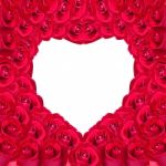 Beautiful Heart Of Red Rose Useful For Some Valentine Concept Stock Photo