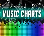 Chart Music Represents Sound Track And Charts Stock Photo