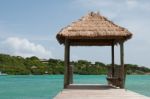 Hut On Jetty Stock Photo