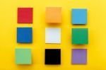 Material Design Colorful Background Stock Photo