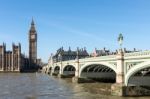 Westminster Bridge And Big Ben Stock Photo