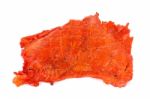 Dried Meat Isolated On The White Background Stock Photo