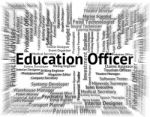 Education Officer Means Occupation Occupations And Educated Stock Photo