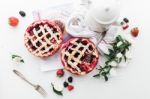 Berry Pies Stock Photo