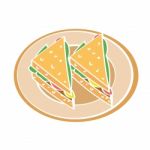 Illustration Of Sandwich - Illustration Stock Photo