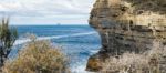 View Of Devils Kitchen Beach, Tasmania Stock Photo