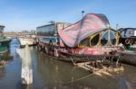 Shoreham-by-sea, West Sussex/uk - February 1 : Weird Boat At Sho Stock Photo