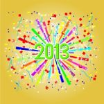 Happy New Year 2013 Stock Photo