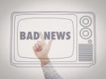 Bad News Stock Photo