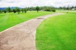 Footpaths In The Park Stock Photo