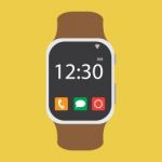 Smart Watch Flat Icon   Illustration  Stock Photo