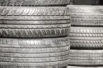 Heap Of Old Tires Stock Photo