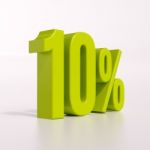 Percentage Sign, 10 Percent Stock Photo