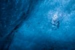 Crystal Ice Cave Near Jokulsarlon Stock Photo