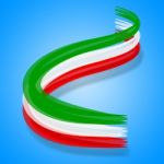 Flag Italy Represents Patriotic Nationality And Patriot Stock Photo