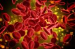 Stream Of Blood Cells Stock Photo