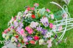 Decorative Artificial Flowers Stock Photo