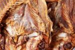 Detailed Of Dried Fish Stock Photo