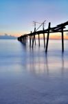 Old Wooden Bridge Stock Photo