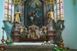 Interior View Of The Parish Church Of St. Georgen Stock Photo