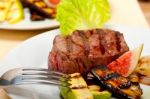 Grilled Beef Filet Mignon Stock Photo