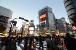 Tokyo - November 28: Pedestrians At The Famed Crossing Of Shibuy Stock Photo