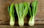 Bok Choy Vegetable On The Wooden Background Stock Photo