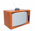 Classic Television Stock Photo