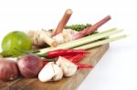 Tom Yum Ingredient Stock Photo