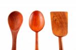 Kitchen Wooden Utensils Stock Photo