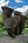 Tom Hare's Fungi Fairy Ring At Kew Gardens Stock Photo