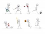 Sports Figure Icon Stock Photo