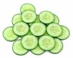 Sliced Cucumber Stock Photo