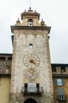 Old Tower In Citta Alta Bergamo Stock Photo