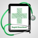 Rapid Heartbeat Indicates Ill Health And Disease Stock Photo