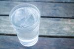 Glass Of Very Cold Water Stock Photo