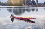 Srinagar, India - April 15 2016: Lifestyle In Dal Lake Stock Photo