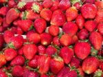 Strawberries For Sale Stock Photo